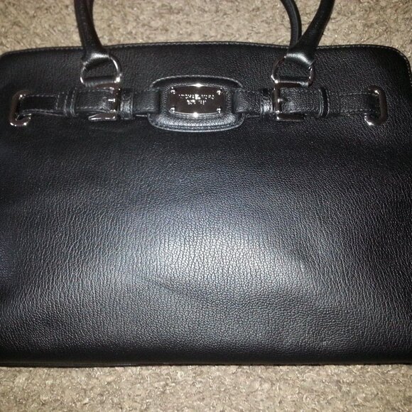 MICHAEL KORS-Hamilton-Large East West Tote-Black Pebbled Leather-NWOT-AUTHENTIC - Picture 7 of 7